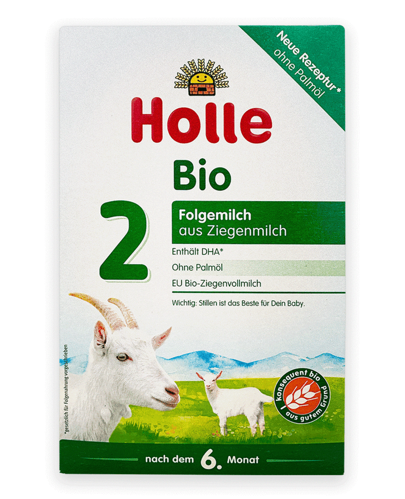 Holle Stage 2 Goat Milk Organic Infant Formula with DHA 400g Baby Gluten Free GMO Free Vitamin A C D healthy immune system nutrients