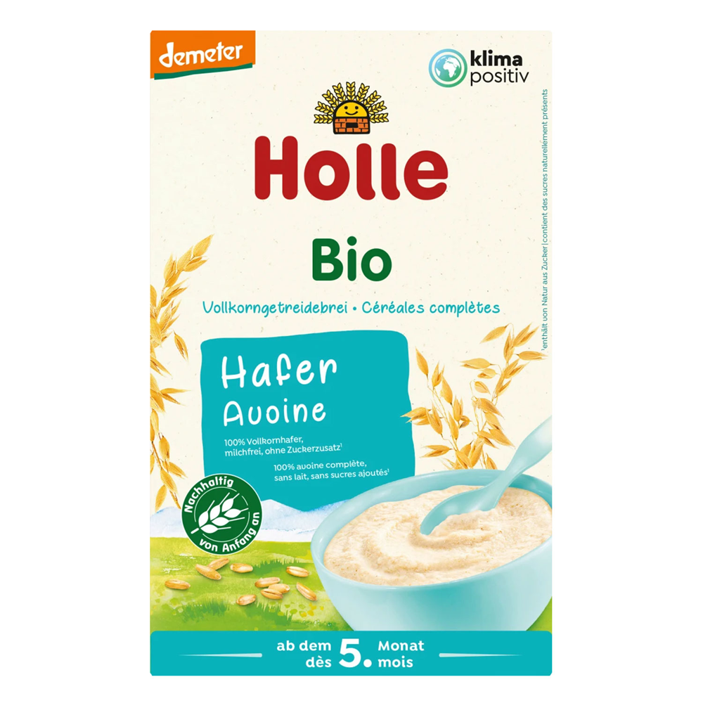 Holle Organic Wholegrain Cereal Oat Porridge 5 Months Onwards Baby Food