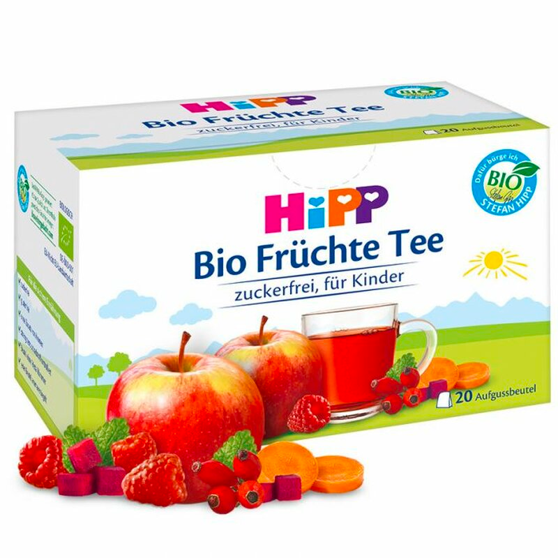 HiPP Baby Organic Fruit Tea Sugar-Free Gluten-Free Tastes good warm and cold Without added dairy products Without add flavors