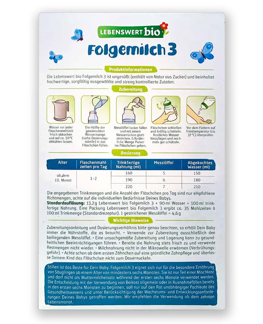 Lebenswert Organic Infant Formula Stage – Organic Baby House
