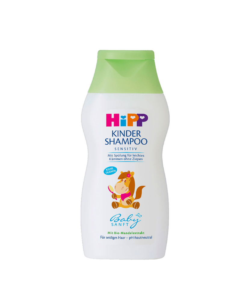 HiPP Kinder Childrens Shampoo delicate hair does not burn eyes sensitive scalps