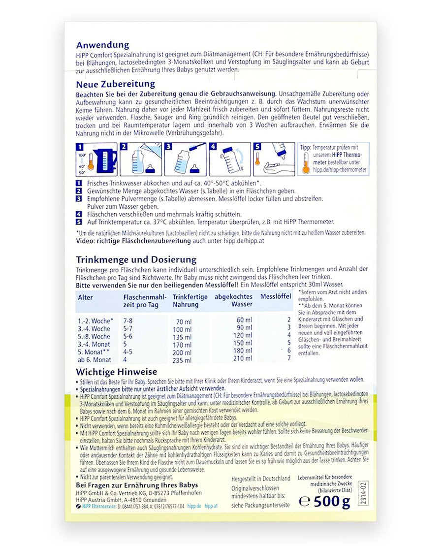 HiPP Comfort Special Formula – Organic Baby House